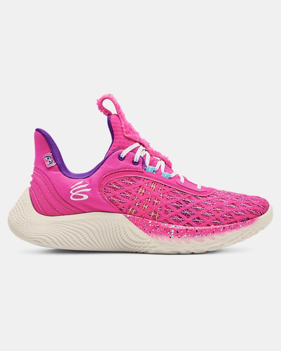 Unisex Curry Flow 9 Basketball Shoes, Pink, pdpMainDesktop image number 0